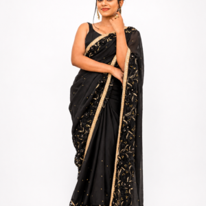 black saree