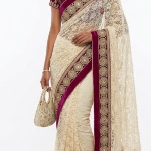 golden designer saree